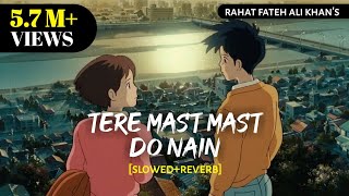 Tere Mast Mast Do Nain  SlowedReverb Lofi  Rahat Fateh Ali Khan  Dabangg Textaudio Text4Music [upl. by Meggi564]