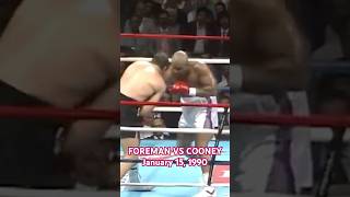 FOREMAN VS COONEYJanuary 15 1990 boxing heavyweightboxer [upl. by Meneau]