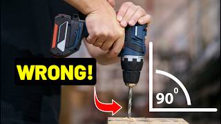 1 Easiest Trick to DRILL STRAIGHT Drill at Perfect 90 DegreesFastest Method [upl. by Attenrev]