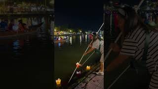 Flower Lantern Hoai River in Hoi An Nov2024 [upl. by Mil]