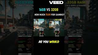 16GB RAM vs 32GB RAM  How Much RAM Do You Need For Gaming in 2024 gaming ram pcbuild shorts [upl. by Benil]