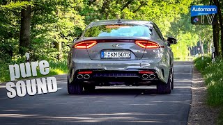 2018 KIA Stinger GT 370hp  PURE SOUND 60FPS [upl. by Htebezile]