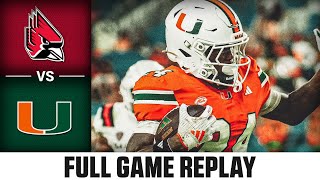 Ball State vs Miami Full Game Replay  2024 ACC Football [upl. by Pruchno]