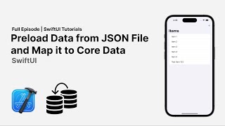 Preload Data from JSON File and Map it to Core Data  SwiftUI Tutorials [upl. by Fatima909]