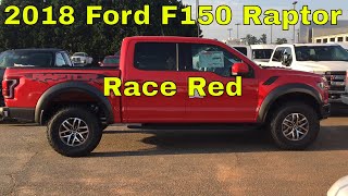 2018 Ford F150 Raptor  35L V6 Ecoboost  Race Red  Exterior Walk Around amp Interior Look [upl. by Kehoe]