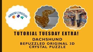 Dachshund 3D Crystal Puzzle by Bepuzzled Tutorial [upl. by Fowkes]