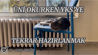 YKS ÇALIŞMA GÜNLÜĞÜM  ÜNİ OKURKEN YKS’YE TEKRAR HAZIRLANMA yks study studymotivation [upl. by Scotti60]