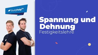 Spannung und Dehnung beim Rundstab bestimmen Technische Mechanik StudyHelp [upl. by Llehsor]