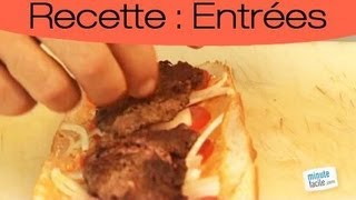 Recette facile  tartines façon burger [upl. by Neesay]