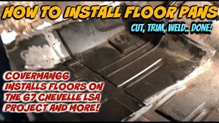 How To Install Floor Pans Cut Trim Weld Done [upl. by Fonville492]