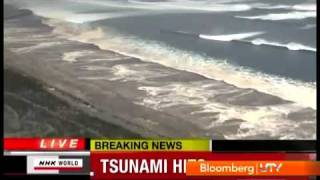 quotJapan Tsunamiquot  Wall of Water Tsunami in Japan 2011 [upl. by Krystin568]