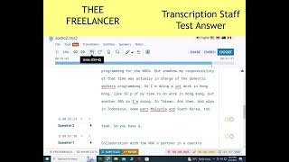 Transcription staff test answer [upl. by Ymmas]