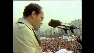 Rede von Gregor Gysi auf der Großdemonstration am 4 November 1989 auf dem Alexanderplatz in Berlin [upl. by Matthei942]