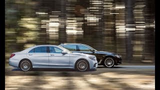 2018 MercedesBenz S450 vs 2017 BMW 740i [upl. by Ennylyak429]