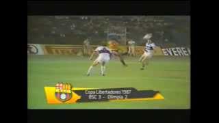 Barcelona  Olimpia Copa Libertadores 1987 [upl. by Tillion]