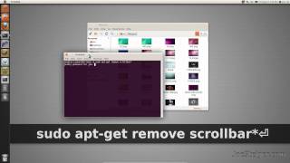 Remove Overlay Scrollbar in Unity  Ubuntu 1104 [upl. by Ailahk]