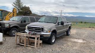 2003 Ford F350 Powerstroke 60 Engine Swap Part 1 quotTearing Down The Replacement Enginequot [upl. by Leon]