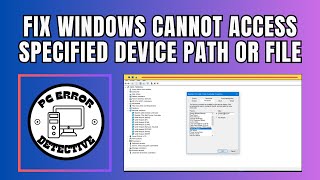 How to Fix Windows Cannot Access the Specified Device Path or File [upl. by Sturrock]