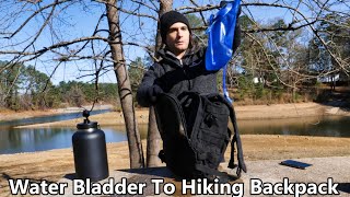 How To Add Water Bladder To Hiking Backpack [upl. by Nivlag]