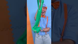 GREEN MAGIC SLIME 🟢 with Blippi Color Changing Slime blippi shorts [upl. by Groscr761]