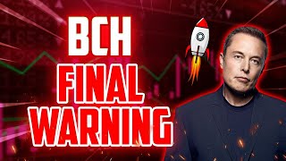 BCH FINAL WARNING BEFORE THIS HAPPENS  BITCOIN CASH PRICE PREDICTION amp NEWS 2024 [upl. by Atinuahs]