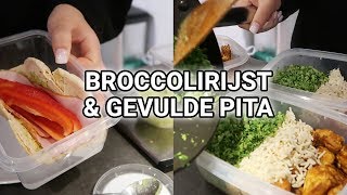 Meal Prep With Me Broccolirijst met kip  Gevulde Pita broodjes amp Overnight Oats [upl. by Vaclava]