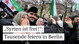 „Syrien ist frei“ Tausende feiern in Berliner Ortsteilen Neukölln und Kreuzberg den Sturz Assads [upl. by Daeriam]