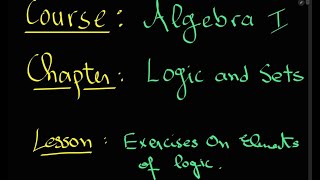 ALGEBRE 01  AnglaisFrançais TD 1 USTHB I Logique Mathématique  MI  ST ING  PREPA [upl. by Itsyrc]