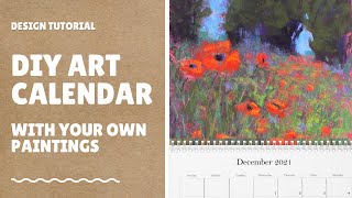 DIY Art Calendar  with your own Paintings [upl. by Iek681]