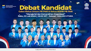 Debat Kandidat Calon Ketua Umum PB PMII amp Ketua KOPRI PB PMII  JAWA BARAT [upl. by Ttenaj498]