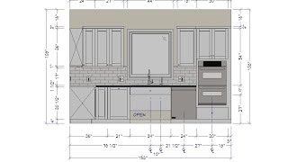 Creating a Floor Plan and Main Wall Elevation for the NKBA CKBD Exam [upl. by Raddi]