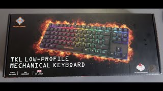 Deltaco Gaming GAM 111 Keyboard review Fortnite tested Change colors Backlight modes [upl. by Carmon]