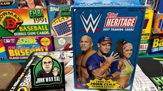 2017 Topps Heritage WWE Hanger Box [upl. by Eidnahs]