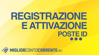 Registrazione ed attivazione Poste ID come fare [upl. by Hnid]