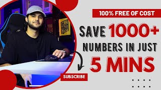 How To Save Numbers in bulk in Just 5 Mins  ikontacts  Affiliate Marketing  Geetanshu Chhabra [upl. by Schou]