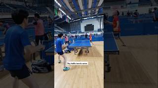 Sky table tennis serve tabletennis 탁구 shorts [upl. by Bridwell857]