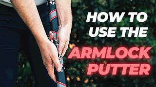 EXCLUSIVE FIRST LOOK NEW ARMLOCK PUTTER FROM TAYLORMADE  How To Use An Armlock Putter  TrottieGolf [upl. by Ahsiner]