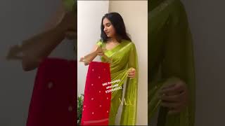 Trending sarees😍👌 youtubeshorts shorts [upl. by Lehpar]