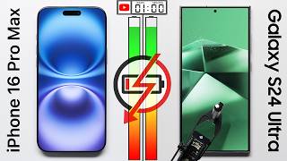 iPhone 16 Pro Max vs Galaxy S24 Ultra Battery Test [upl. by Eirameinna]