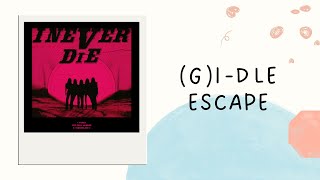 韓繁中字歌詞認聲 여자아이들GIDLE  ESCAPE [upl. by Hilton746]