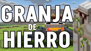 GRANJA DE HIERRO SENCILLA PARA MINECRAFT BEDROCK 12081 [upl. by Lunetta845]