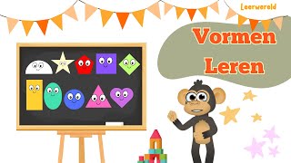 VORMEN LEREN 🟨🔺🟣 in het Nederlands voor peuters en kleuters  Leerzaam video voor kinderen [upl. by Nailij]