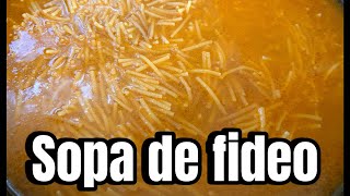 Sopa de fideo [upl. by Nomelc]