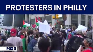 Protests begin in Philly ahead of debate  FOX 5 DC [upl. by Iznek]