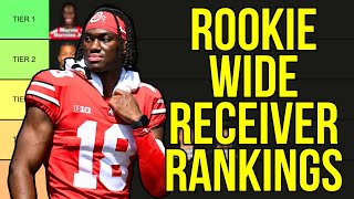 Top 10 Rookie WR Rankings wTiers  2024 Dynasty Fantasy Football [upl. by Eleonora]