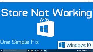 Windows Store not working in Windows 10 Simple [upl. by Talbot]