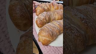 🥐SchokoBananenCroissants Rezept ✅️ 🤤 [upl. by Arbua521]