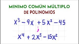 Minimo Comun Multiplo de Polinomios  E15 [upl. by Cart981]