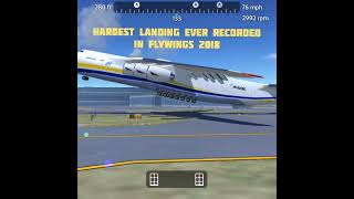 Hardest landing ever recorded flywings 2018 1150fpm 💀 [upl. by Borek166]