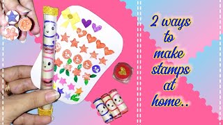 How to Make Stamps At Home  Diy Stamps At Home  Easy Step by Step Tutorial  Homemade Stamp Craft [upl. by Adnwahs767]